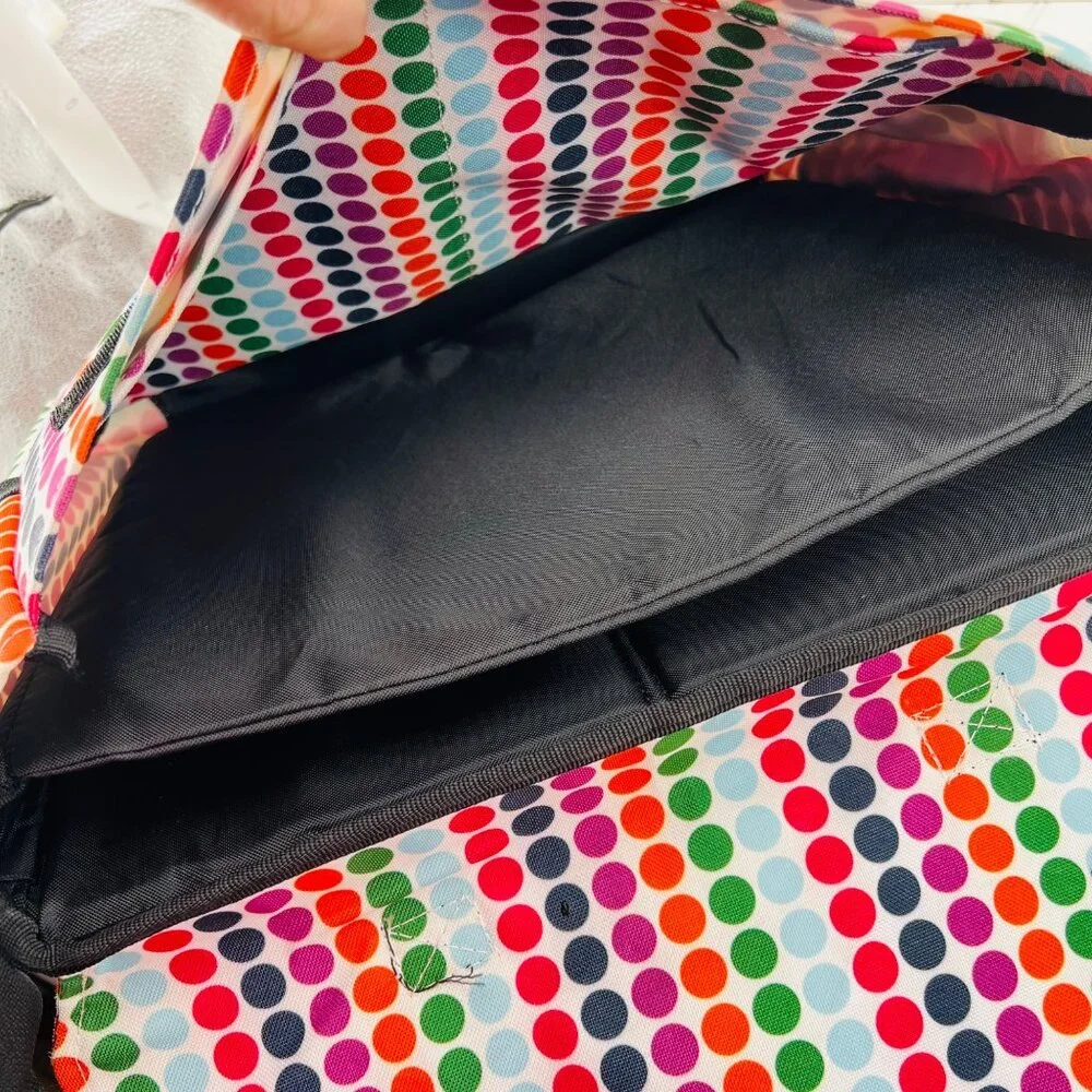 Dickies Colorful Messenger Bag With‎ Polka Dot Design & Adjustable Strap